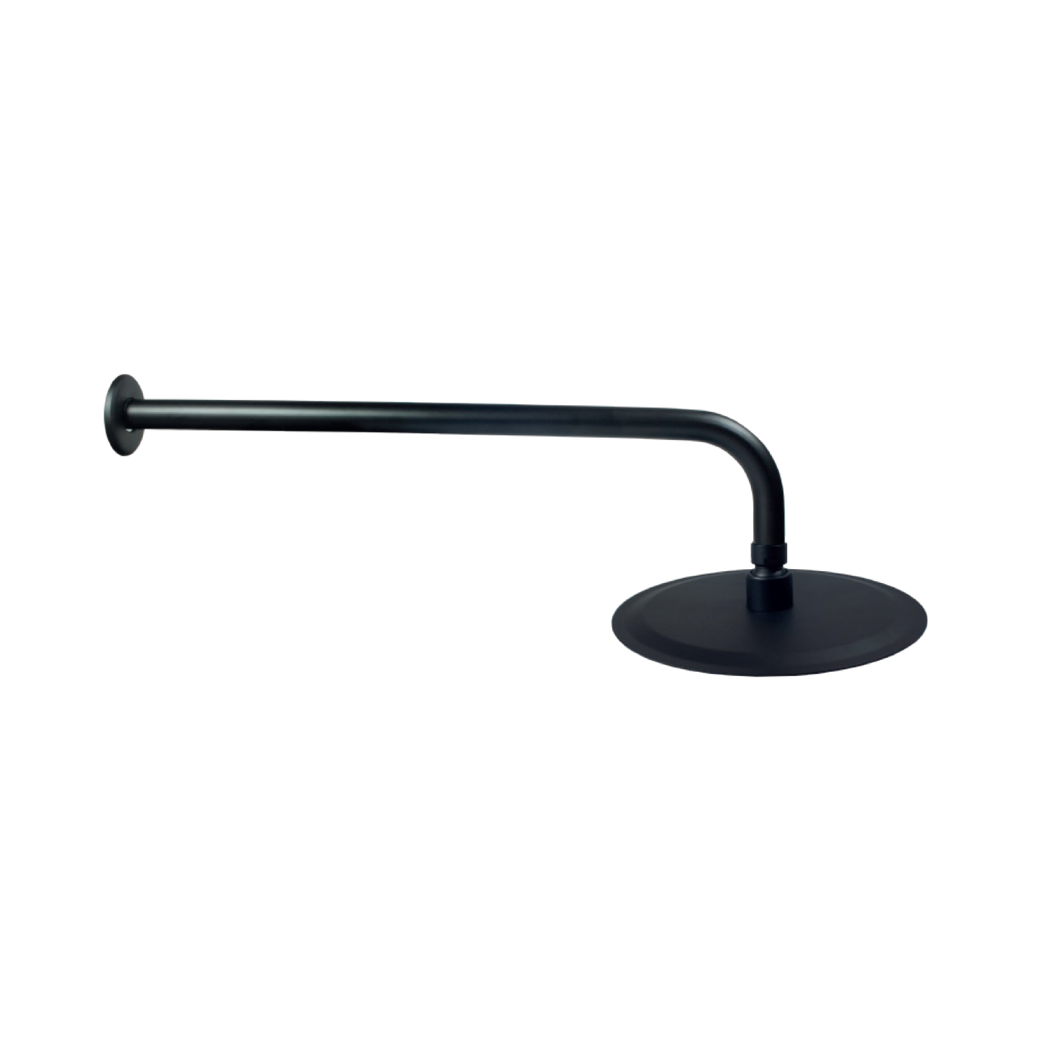 Cabeza D/Ducha Redonda 6" Acero 304 C/Brazo De 40 Cm Black - Fratelli